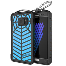 Load image into Gallery viewer, Funda resistente al agua para Galaxy Note FE, serie Punkcase WEBSTER, azul claro | Cubierta de armadura resistente.