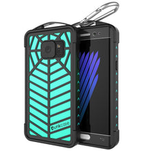 Load image into Gallery viewer, Funda resistente al agua Galaxy Note FE, serie WEBSTER de Punkcase, color turquesa | Cubierta de protección resistente