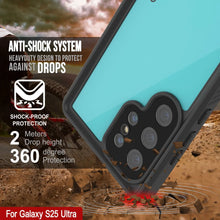 Cargar imagen en el visor de la galería, Galaxy S25 Ultra Water Water Water Punkcase Studstar Teal Thin 6.6 pies IP68 IP68 Probas de choque/nieve