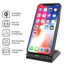 Cargar imagen en el visor de la galería, a JEWN Qi Standard From WPC Dual Coil Coverage 60 Degree Viewing Angle Multi-Orientation Placement LED Charging Indicator