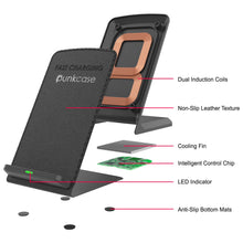 Cargar imagen en el visor de la galería, Dual Induction Coils Non-Slip Leather Texture Cooling Fin Intelligent Control Chip LED Indicator Anti-Slip Bottom Mats