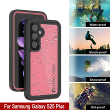 Cargar imagen en el visor de la galería, Galaxy S25+ Plus impermeable estuche Punkcase Studstar Pink delgada de 6.7 pies IP68 IP68 Prueba de choque/nieve