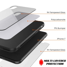 Load image into Gallery viewer, iPhone 8 Case, Punkcase GlassShield Ultra Thin Protective 9H Full Body Tempered Glass Cover W/ Drop Protection & Non Slip Grip for Apple iPhone 7 / Apple iPhone 8 (White) (Color in image: Red)