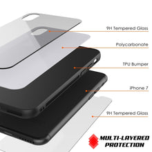 Load image into Gallery viewer, iPhone SE (4.7") Case, Punkcase GlassShield Ultra Thin Protective 9H Full Body Tempered Glass Cover W/ Drop Protection & Non Slip Grip for Apple iPhone 7 / Apple iPhone SE (4.7") (White) (Color in image: Red)