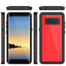 Cargar imagen en el visor de la galería, Note 8 Waterproof Case PunkCase StudStar Red Thin 6.6ft Underwater IP68 Shock/Snow Proof (Color in image: light blue)