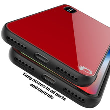 Load image into Gallery viewer, iPhone SE (4.7") Case, Punkcase GlassShield Ultra Thin Protective 9H Full Body Tempered Glass Cover W/ Drop Protection & Non Slip Grip for Apple iPhone 7 / Apple iPhone SE (4.7") (Red)