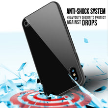 Load image into Gallery viewer, iPhone 8 Case, Punkcase GlassShield Ultra Thin Protective 9H Full Body Tempered Glass Cover W/ Drop Protection & Non Slip Grip for Apple iPhone 7 / Apple iPhone 8 (Black) (Color in image: Blue)