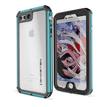 Cargar imagen en el visor de la galería, iPhone 8+ Plus Waterproof Case, Ghostek® Atomic 3.0 Teal Series (Color in image: Teal)