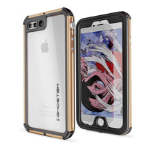 Cargar imagen en el visor de la galería, iPhone 8+ Plus Waterproof Case, Ghostek® Atomic 3.0 Gold Series (Color in image: Gold)