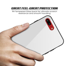 Cargar imagen en el visor de la galería, iPhone 8 PLUS Case, Punkcase GlassShield Ultra Thin Protective 9H Full Body Tempered Glass Cover W/ Drop Protection & Non Slip Grip for Apple iPhone 7 PLUS / Apple iPhone 8 PLUS (White) (Color in image: Black)