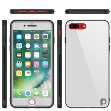 Cargar imagen en el visor de la galería, iPhone 8 PLUS Case, Punkcase GlassShield Ultra Thin Protective 9H Full Body Tempered Glass Cover W/ Drop Protection & Non Slip Grip for Apple iPhone 7 PLUS / Apple iPhone 8 PLUS (White)