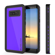 Load image into Gallery viewer, Note 8 Waterproof Case PunkCase StudStar Purple Thin 6.6ft Underwater IP68 Shock/Snow Proof (Color in image: purple)