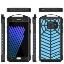 Load image into Gallery viewer, Funda resistente al agua para Galaxy Note FE, serie Punkcase WEBSTER, azul claro | Cubierta de armadura resistente.