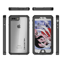 Cargar imagen en el visor de la galería, iPhone 8+ Plus Waterproof Case, Ghostek® Atomic 3.0 Black Series | Underwater | Touch-ID (Color in image: Silver)