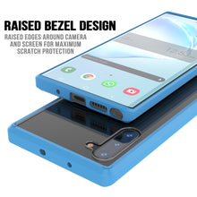 Cargar imagen en el visor de la galería, Galaxy Note 10 Punkcase Lucid-2.0 Series Slim Fit Armor Light Blue Case Cover (Color in image: Clear)