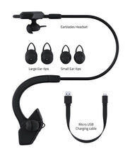 Cargar imagen en el visor de la galería, Headphones Bluetooth Ghostek Earblades White/Black Sweatproof Bluetooth4.1 Headphones WaterResistant (Color in image: black)