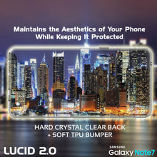 Cargar imagen en el visor de la galería, Note 7 Case Punkcase® LUCID 2.0 Clear Series Series w/ PUNK SHIELD Screen Protector | Ultra Fit (Color in image: teal)
