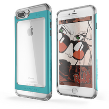 Cargar imagen en el visor de la galería, iPhone 7+ Plus Case, Ghostek® Cloak 2.0 Teal w/ Explosion-Proof Screen Protector | Aluminum Frame (Color in image: Teal)