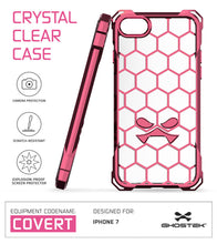 Cargar imagen en el visor de la galería, iPhone 7 Case, Ghostek® Covert Peach, Premium Impact Protective Armor | Lifetime Warranty Exchange (Color in image: rose pink)