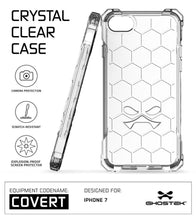 Cargar imagen en el visor de la galería, iPhone 8 Case, Ghostek® Covert Clear, Premium Impact Protective Armor | Lifetime Warranty Exchange (Color in image: space grey)
