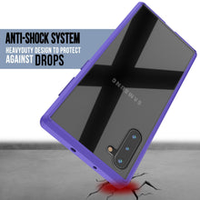 Cargar imagen en el visor de la galería, Galaxy Note 10 Punkcase Lucid-2.0 Series Slim Fit Armor Purple Case Cover (Color in image: Crystal Black)