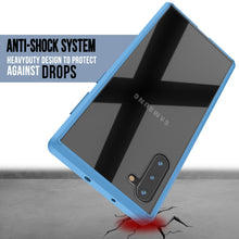 Cargar imagen en el visor de la galería, Galaxy Note 10 Punkcase Lucid-2.0 Series Slim Fit Armor Light Blue Case Cover (Color in image: Crystal Black)