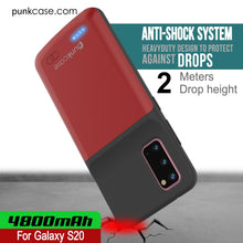 Cargar imagen en el visor de la galería, PunkJuice S20 Battery Case Red - Fast Charging Power Juice Bank with 4800mAh (Color in image: Patterned Black)