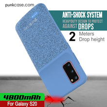 Cargar imagen en el visor de la galería, PunkJuice S20 Battery Case Patterned Blue - Fast Charging Power Juice Bank with 4800mAh (Color in image: Red)
