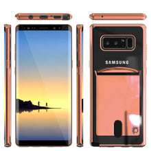 Cargar imagen en el visor de la galería, Galaxy Note 8 Case, PUNKCASE® LUCID Rose Gold Series | Card Slot | SHIELD Screen Protector