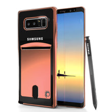 Cargar imagen en el visor de la galería, Galaxy Note 8 Case, PUNKCASE® LUCID Rose Gold Series | Card Slot | SHIELD Screen Protector (Color in image: Rose)