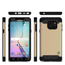 Cargar imagen en el visor de la galería, Galaxy Note 5 Case PunkCase Galactic Gold Series Slim Armor Soft Cover Case w/ Tempered Glass (Color in image: rose gold)