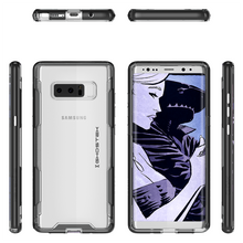 Cargar imagen en el visor de la galería, Galaxy Note 8 Case, Ghostek Cloak 3 Galaxy Note 8 Clear Transparent Bumper Case Note 8 2017 | BLACK (Color in image: Pink)