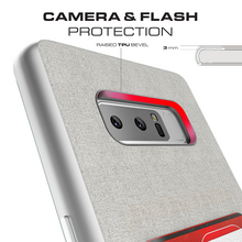 Cargar imagen en el visor de la galería, Galaxy Note 8 Case, Ghostek Exec 2 Slim Hybrid Impact Wallet Case for Samsung Galaxy Note 8 Armor | Pink (Color in image: Red)