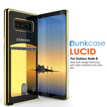 Cargar imagen en el visor de la galería, Galaxy Note 8 Case, PUNKCASE® LUCID Gold Series | Card Slot | SHIELD Screen Protector | Ultra fit