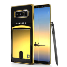 Cargar imagen en el visor de la galería, Galaxy Note 8 Case, PUNKCASE® LUCID Gold Series | Card Slot | SHIELD Screen Protector | Ultra fit (Color in image: Black)