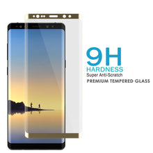 Cargar imagen en el visor de la galería, Galaxy Note 9 Gold Punkcase Glass SHIELD Tempered Glass Screen Protector 0.33mm Thick 9H Glass (Color in image: Black)
