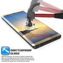 Cargar imagen en el visor de la galería, Galaxy Note 9 Gold Punkcase Glass SHIELD Tempered Glass Screen Protector 0.33mm Thick 9H Glass (Color in image: Clear)