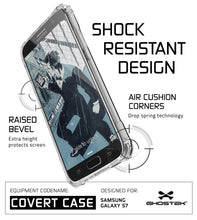 Load image into Gallery viewer, Galaxy S7 Case, Ghostek® Covert Clear Series w/ Premium Impact Cover Screen Protector | Warranty (Color in image: Red)