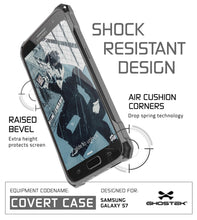 Load image into Gallery viewer, Galaxy S7 Case, Ghostek® Covert Dark Grey Series Premium Impact Cover | Lifetime Warranty Exchange (Color in image: Red)