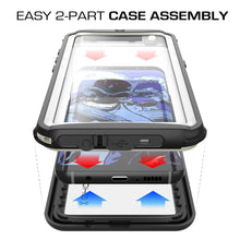 Load image into Gallery viewer, Galaxy S8 Plus Waterproof Case, Ghostek Nautical Series (White) | Slim Underwater Full Body Protection (Color in image: Black)