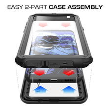 Load image into Gallery viewer, Galaxy S8 Plus Waterproof Case, Ghostek Nautical Series (Black) | Slim Underwater Full Body Protection (Color in image: White)