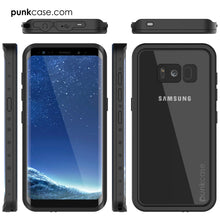 Load image into Gallery viewer, Galaxy S8 Waterproof Case PunkCase StudStar Clear Thin 6.6ft Underwater IP68 Shock/Snow Proof (Color in image: black)