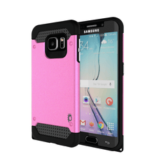 Load image into Gallery viewer, Galaxy s6 EDGE Case PunkCase Galactic Pink Series Slim Protective Armor Soft Cover Case w/ Tempered Glass Protector Lifetime Warranty (Color in image: pink)