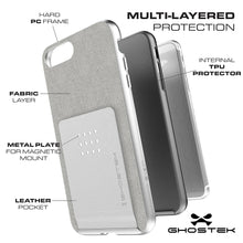 Cargar imagen en el visor de la galería, Ghostek Exec2 iPhone 7 Plus / 8 Plus Wallet Case Military Grade Standard Drop Tested | Black (Color in image: Purple)