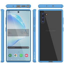 Cargar imagen en el visor de la galería, Galaxy Note 10 Punkcase Lucid-2.0 Series Slim Fit Armor Light Blue Case Cover (Color in image: Black)
