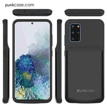 Cargar imagen en el visor de la galería, PunkJuice S20+ Plus Battery Case All Black - Fast Charging Power Juice Bank with 6000mAh (Color in image: All Black)