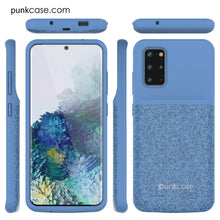 Cargar imagen en el visor de la galería, PunkJuice S20+ Plus Battery Case Patterned Blue - Fast Charging Power Juice Bank with 6000mAh (Color in image: Patterned Blue)
