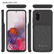 Cargar imagen en el visor de la galería, PunkJuice S20 Battery Case Patterned Black - Fast Charging Power Juice Bank with 4800mAh (Color in image: Patterned Black)