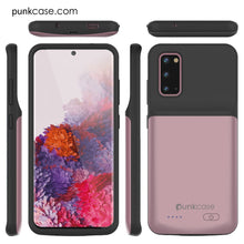 Cargar imagen en el visor de la galería, PunkJuice S20 Battery Case Rose - Fast Charging Power Juice Bank with 4800mAh (Color in image: Rose-Gold)