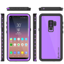 Load image into Gallery viewer, Galaxy S9 Plus Waterproof Case PunkCase StudStar Purple Thin 6.6ft Underwater IP68 Shock/Snow Proof (Color in image: white)